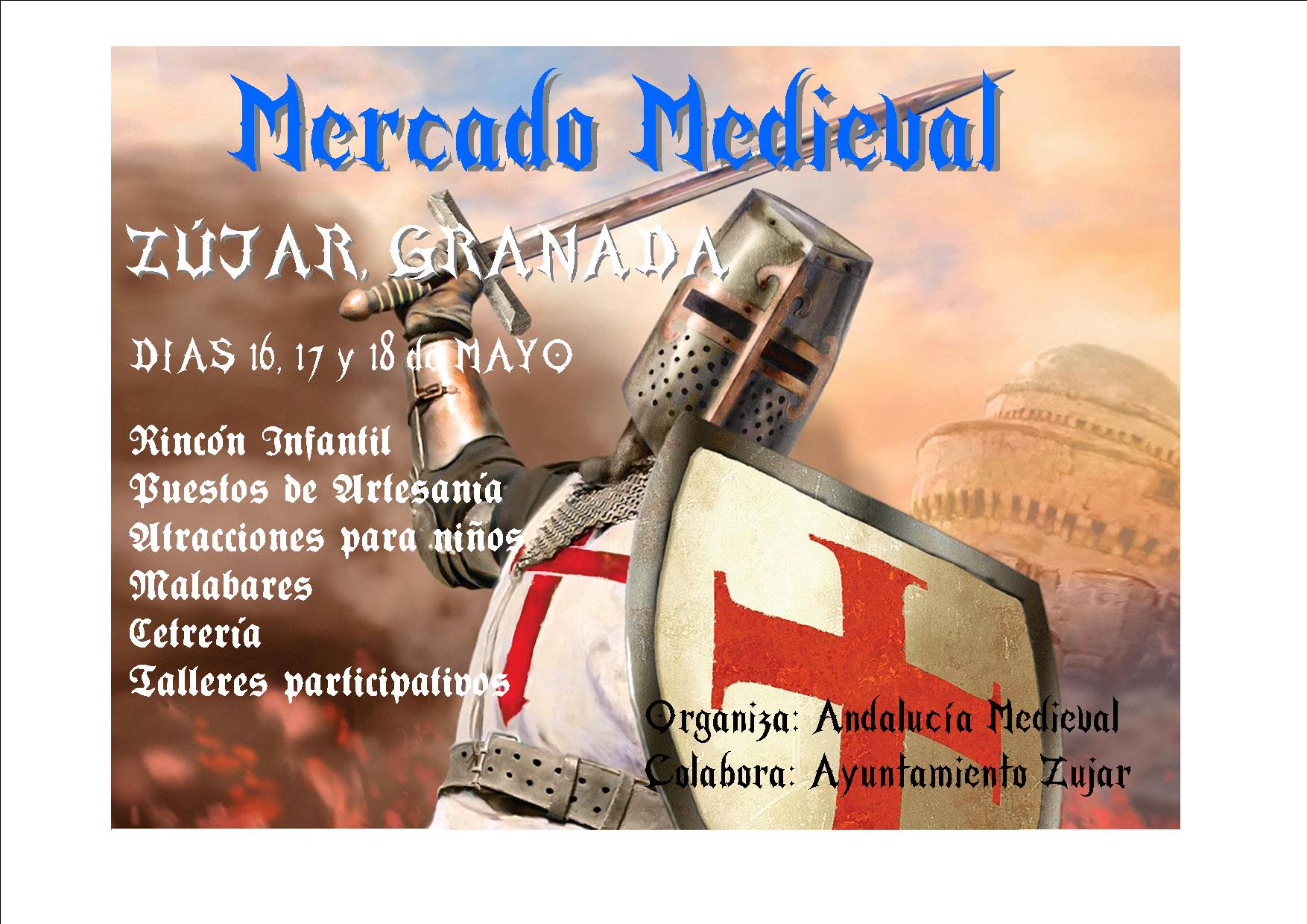 16 al 18 de mayo – Mercado medieval en Zujar, Granada