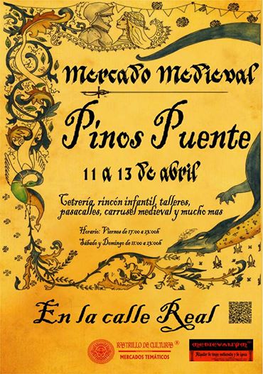 Mercado medieval en Pinos puente, Granada del 11 al 13 de abril