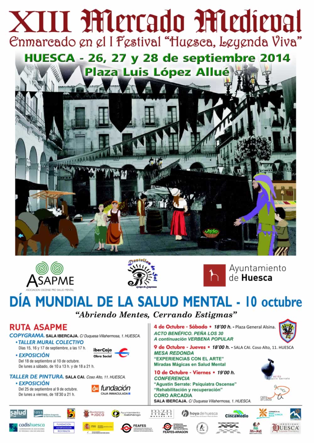 26 de septiembre al 28 de septiembre – Mercado medieval en Huesca