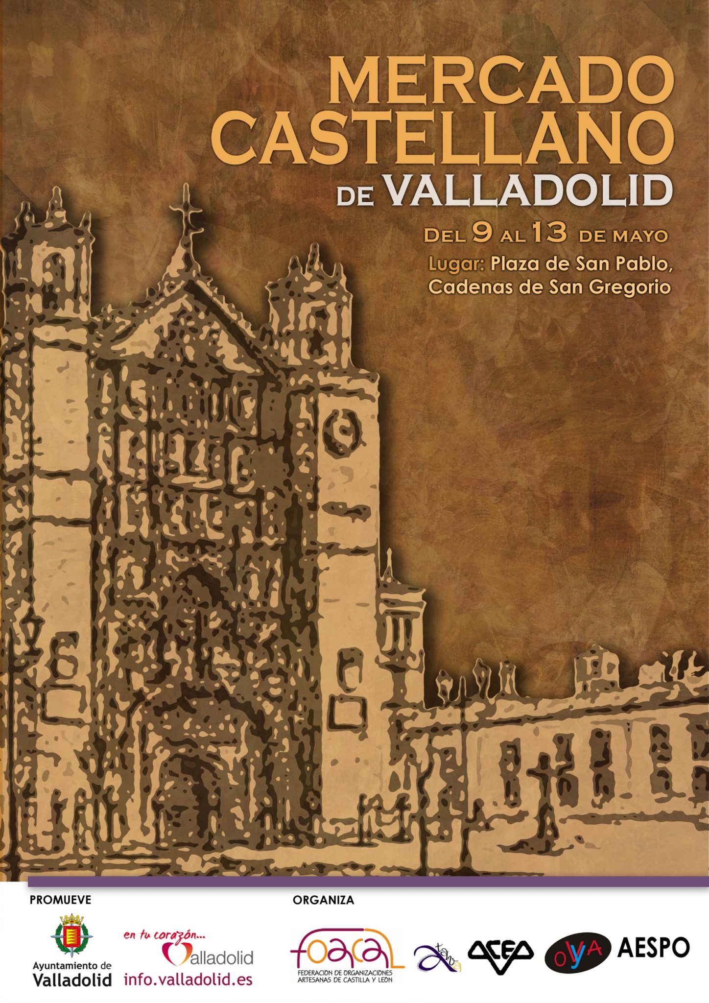 Del 09 al 13 de Junio del 2015, se celebrara el mercado castellano de Valladolid