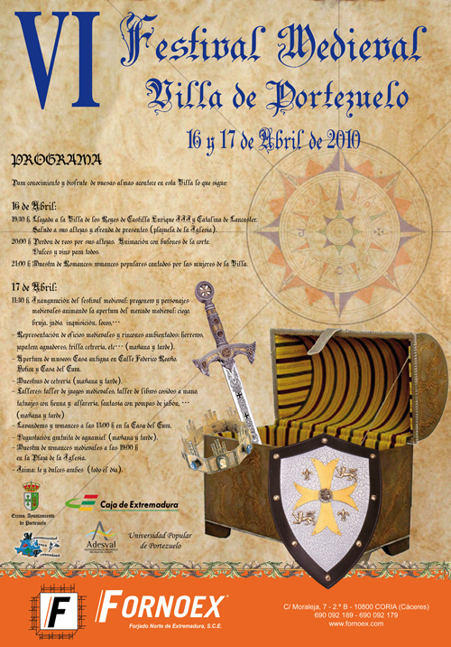 El XI Festival Medieval será los días 24 y 25 de abril en Portezuelo, Caceres