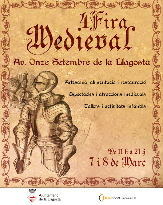 4ta Fira medieval en La Llagosta , Barcelona 07 y 08 de Marzo del 2015