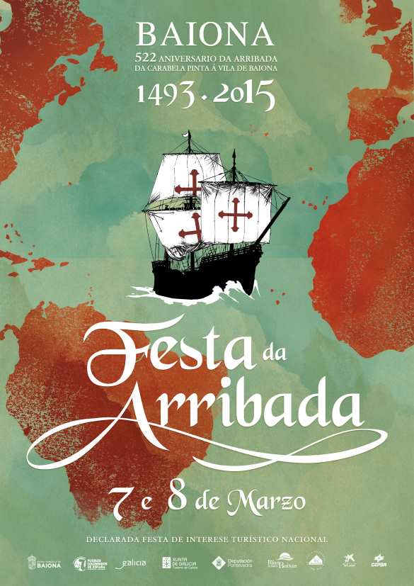 Festa da Arribada de Baiona 2015 del 07 y 08 de Marzo del 2015