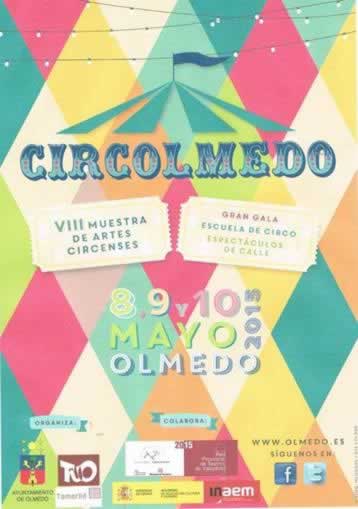 Programa del  mercado del circo en Olmedo, Valladolid 09 y 10 de Mayo 2015