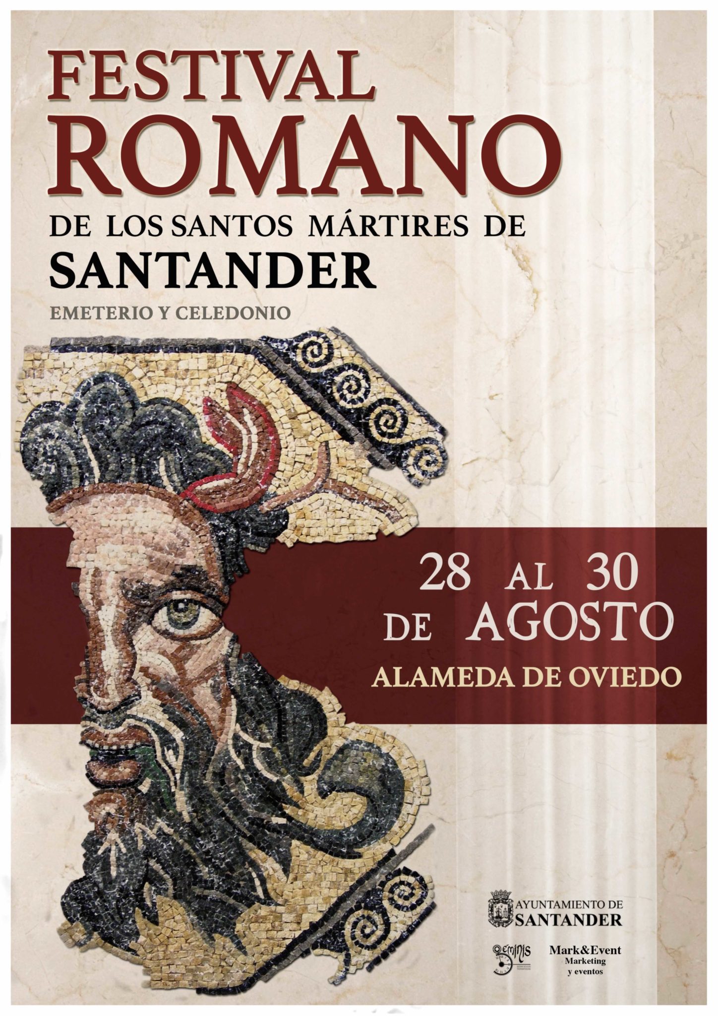 Programacion completa del Festival Romano de los santos mártires en Santander del 28 al 30 de Agosto del 2015