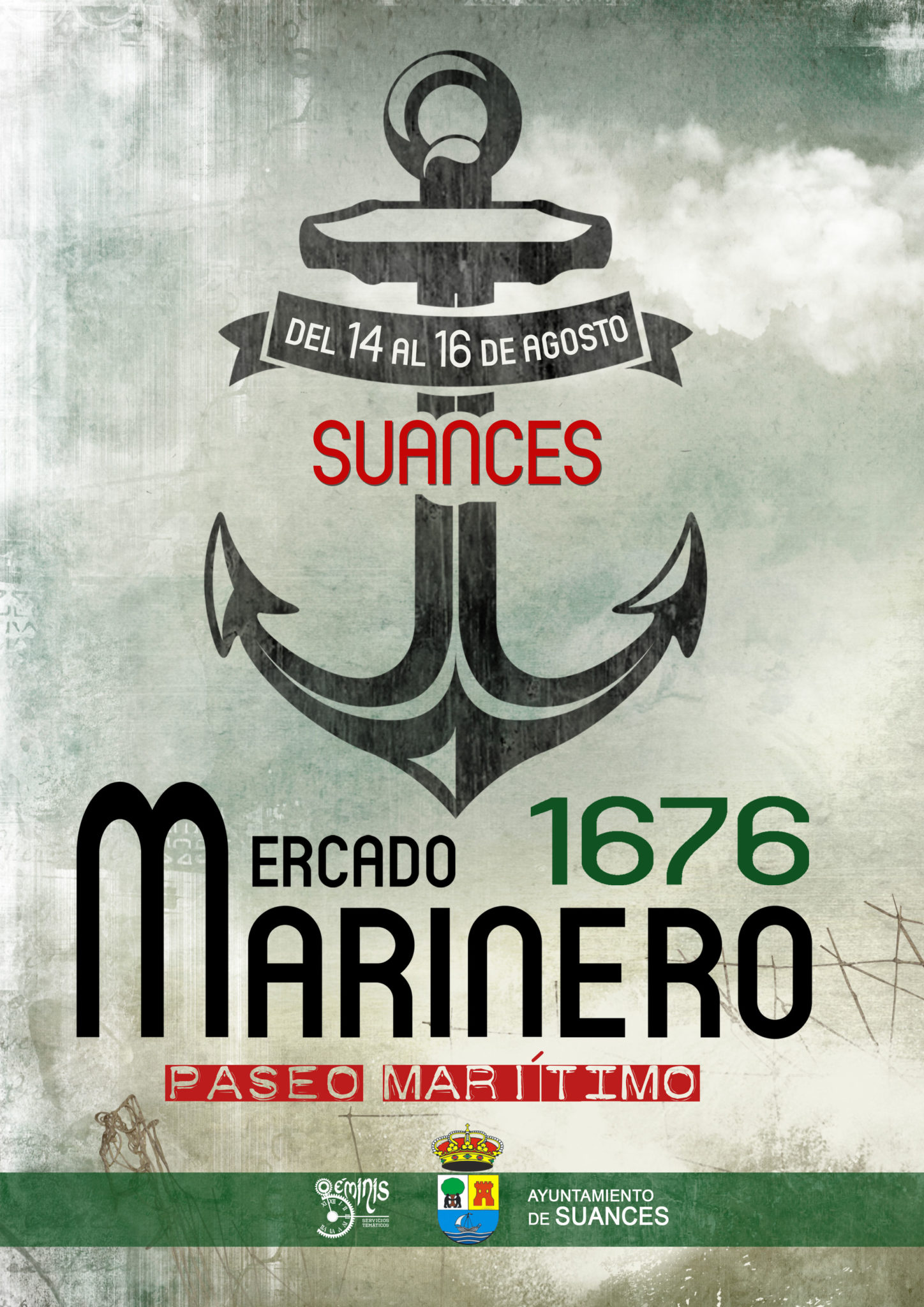Programacion del mercado marinero de Suances, Cantabria 14 al 16 de Agosto del 2015