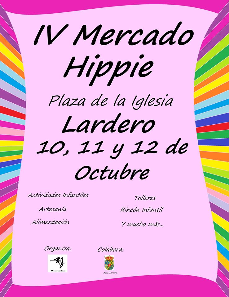 Mercado Hippie en Lardero (La Rioja) del 10 al 12 de Octubre del 2015