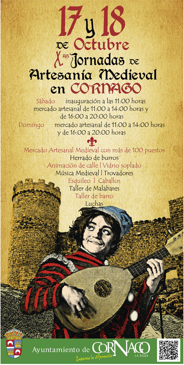 Las X Jornadas de Artesanía Medieval en Cornago, La Rioja, se celebran este año el 17 y 18 de octubre.