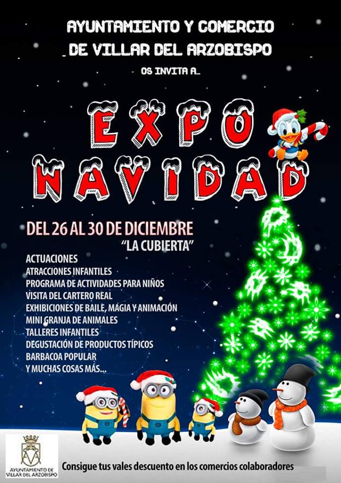 EXPO NAVIDAD en Villar del Arzobispo , Valencia 26 al 30 de Diciembre del 2015