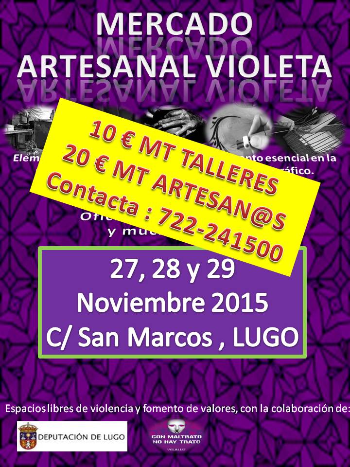 Mercado violeta 27 al 29 de Noviembre del 2015 en Lugo capital
