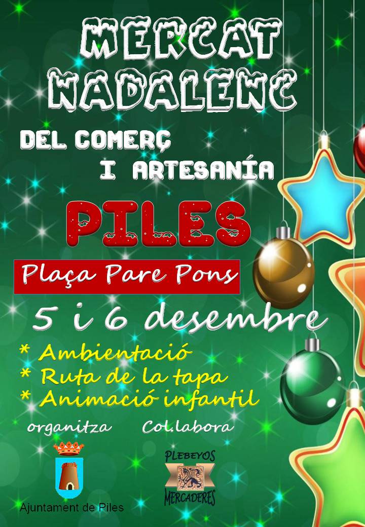 Mercado navideño en Piles, Valencia 05 y 06 de Diciembre del 2015
