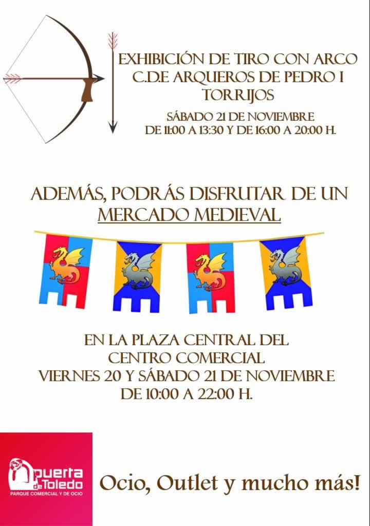 MERCADO MEDIEVAL  CENTRO COMERCIAL PUERTA DE TOLEDO – Olias del Rey 20 y 21 de Noviembre del 2015