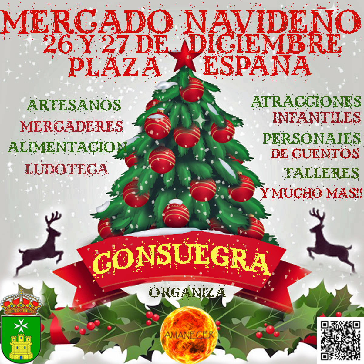 Mercado navideño en Consuegra, Toledo 26 y 27 de Diciembre del 2015