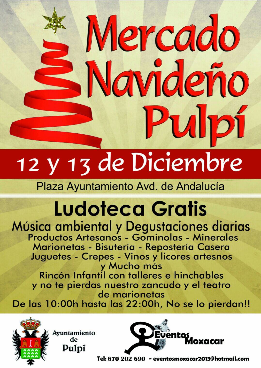 Mercado medieval o navideño 12 y 13 de Diciembre del 2015 en Pulpi, ALmeria