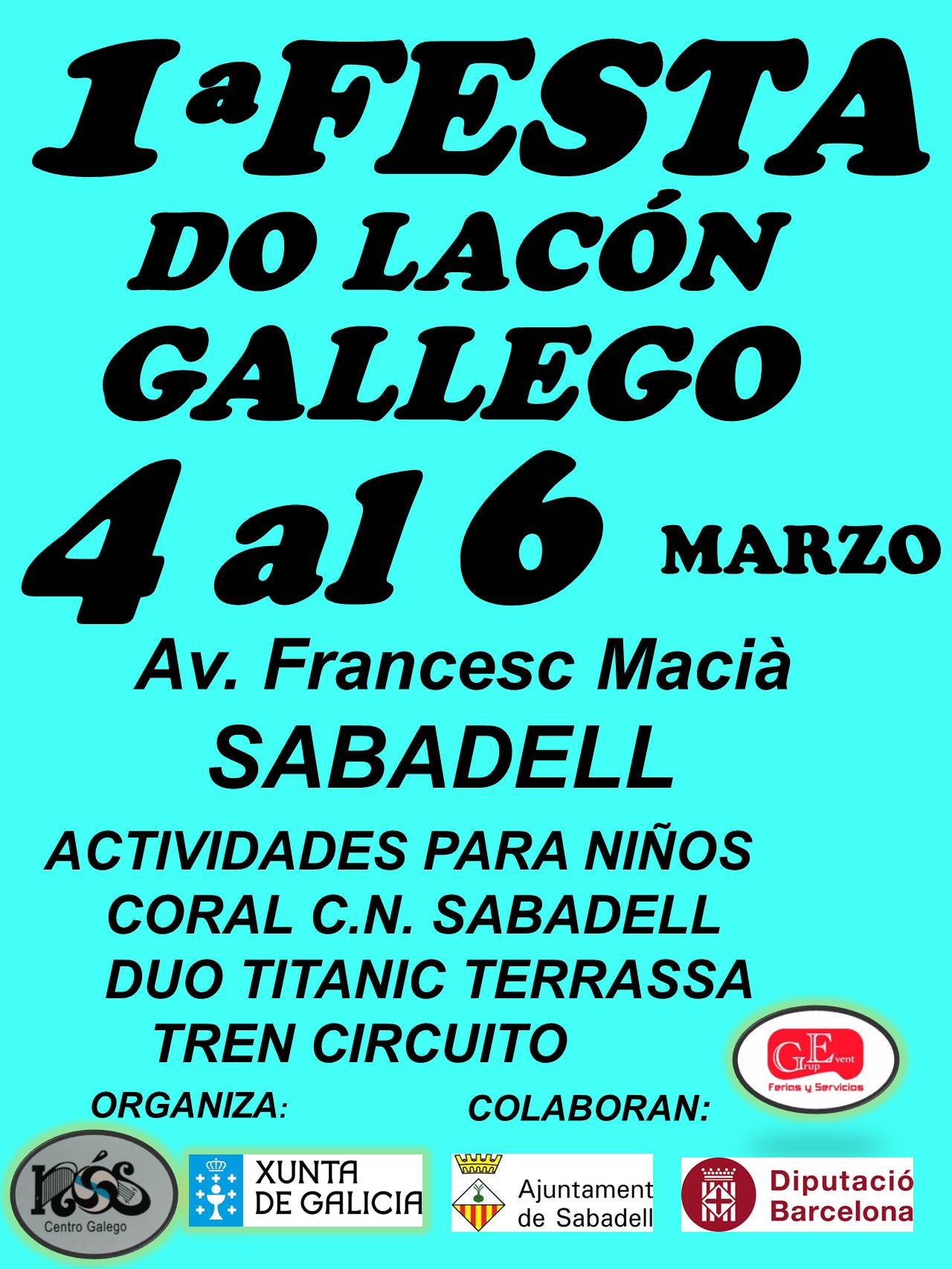Feria del lacon gallego del 04 al 06 de Marzo del 2016 en Sabadell, Barcelona