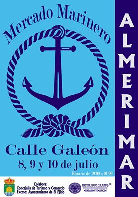 Mercado marinero en Almerimar , Almeria del 08 al 10 de Julio del 2016