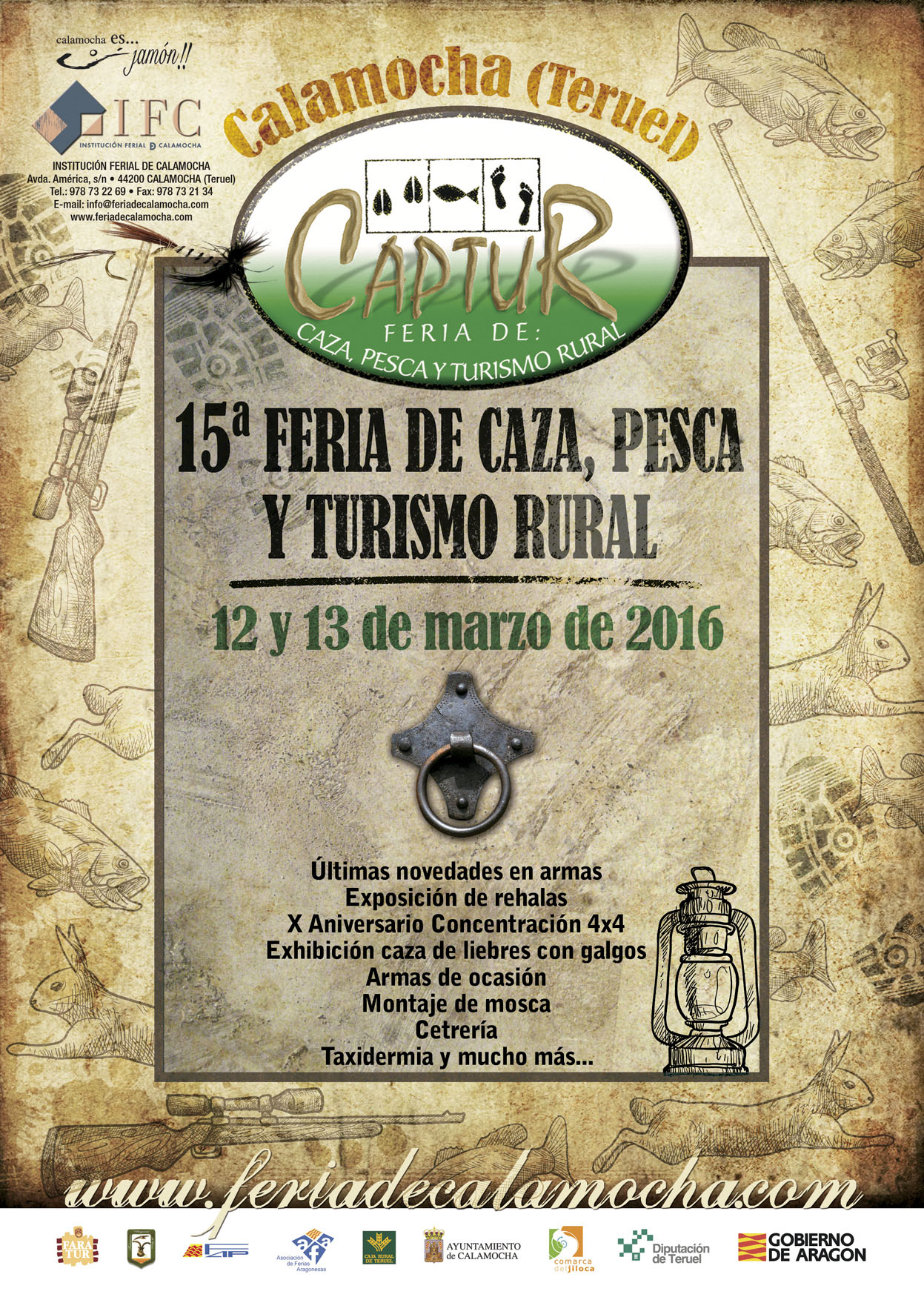 XV Feria de Caza,Pesca y Turismo Rural Captur de Calamocha,Teruel.12 y 13 de Marzo del 2016.