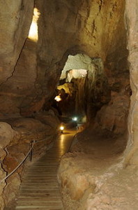 Interior de la cueva.