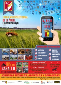 La XXXII edición de la Feria de El Ángel se celebrará los días 4, 5 y 6 de marzo de 2016 en Fuentepelayo, Segovia