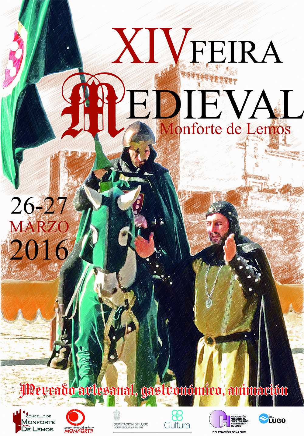 Convocados los concursos de trajes y decoración de la Feira Medieval de Monforte de Lemos , Lugo