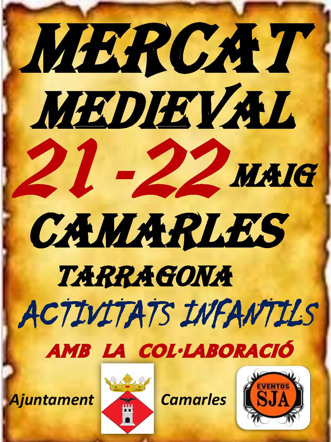 Feria medieval en Camarles, Tarragona 21 y 22 de Mayo del 2016