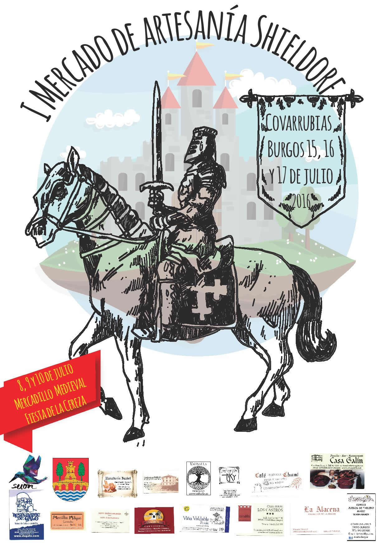 Mercado medieval en Covarrubias, Burgos 15 al 17 de Julio del 2016