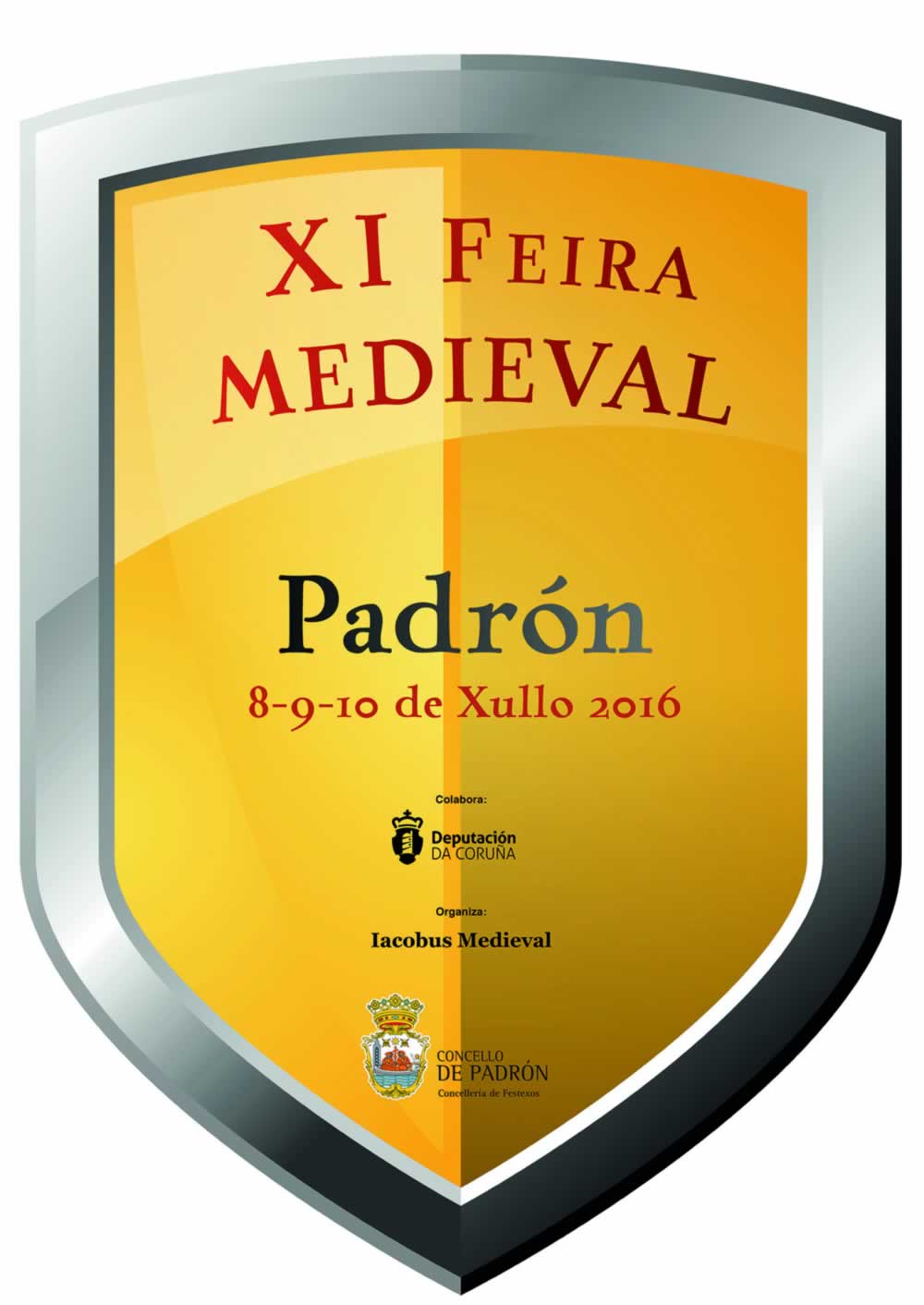 XI Feira medieval en Padron del 08 al 10 de Julio del 2016 – Programacion completa