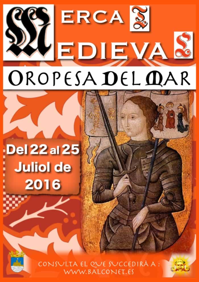 Mercado  marinero en Oropesa del Mar, Castellon 22 al 25 de Julio del 2016
