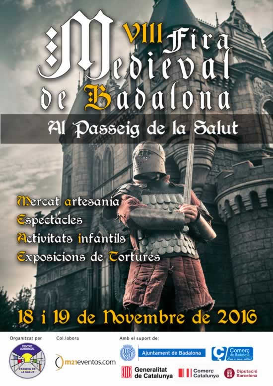 VIIl Mercado Medieval de Badalona, Barcelona  18 y 19 de Noviembre del 2016