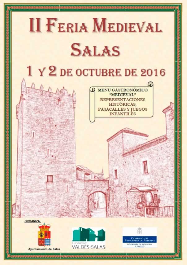 III FERIA MEDIEVAL gratuito en Salas, Asturias 01 y 02 de Octubre del 2016