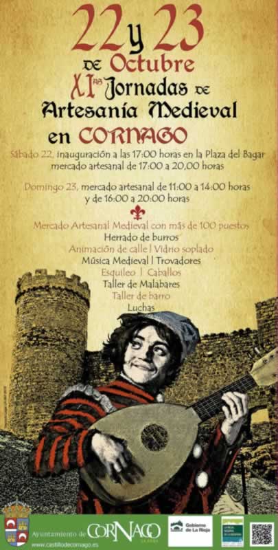 XI JORNADAS DE ARTESANIA MEDIEVAL EN CORNAGO en Cornago, La Rioja 22 y 23 de Octubre del 2016