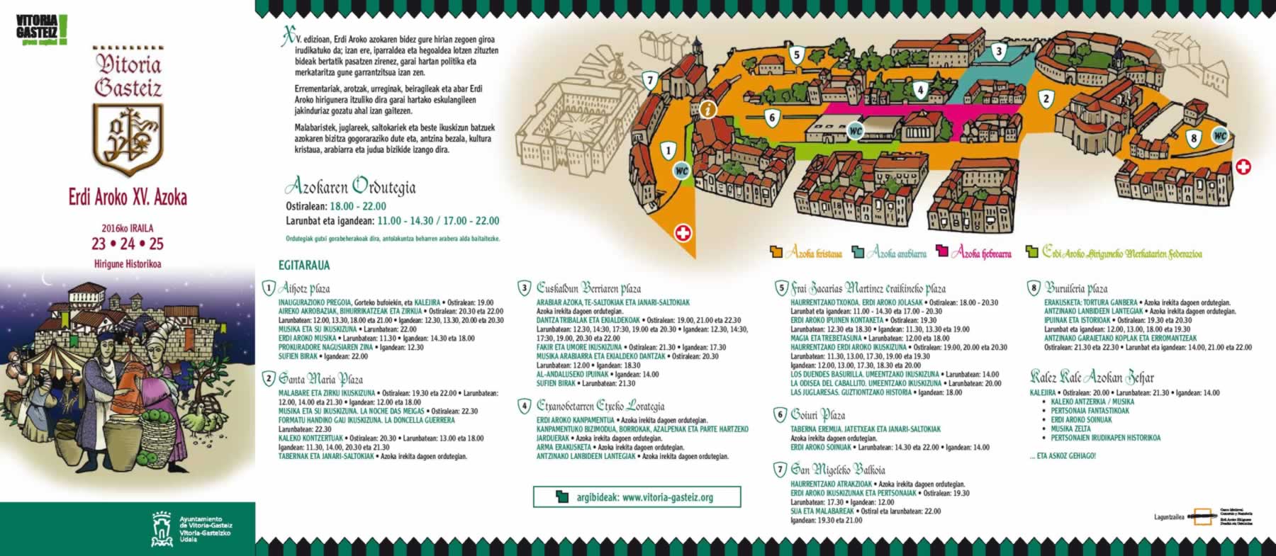 XV Mercado Medieval de Vitoria en Vitoria-Gasteiz, Alava del 23 al 25 de Sept.