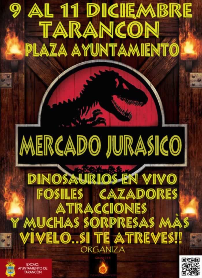 Los dinosaurios del Mercado Jurásico tomarán el casco antiguo de Tarancon este fin de semana del 09 al 11 de Diciembre del 2016