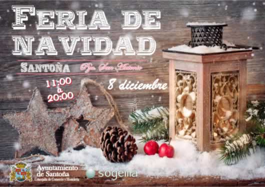 Mercado de navidad en Santoña, Cantabria 08 de Diciembre del 2016