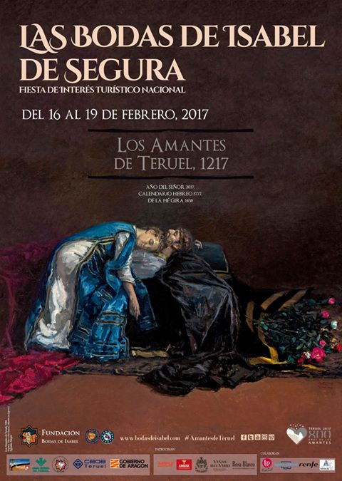 Programacion completa de La tragedia de los Amantes de Teruel – Las bodas de Isabel de Segura  – Mercado medieval de Teruel 2017 16 al 19 de Febrero del 2017