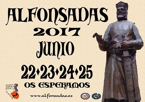 La fecha de las Alfonsadas 2017 de Calatayud sera del 22 al 25 de Junio