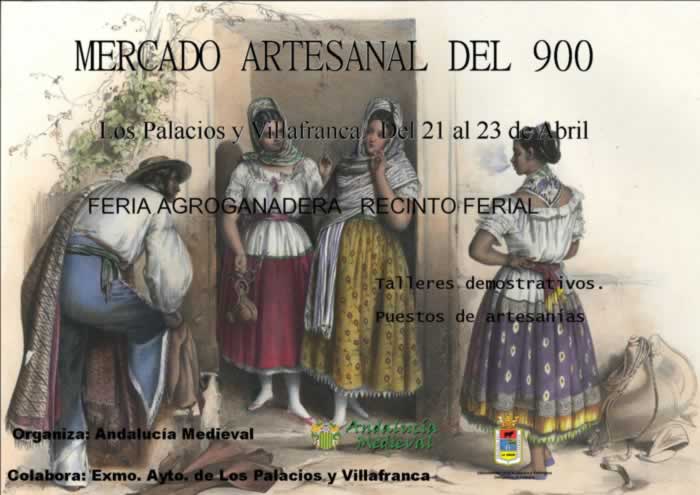Los dias 21 al 23 de Abril del 2017, se va a celebrar un mercado artesanal y feria agroganadera en los Palacios y Villafranca de Sevilla