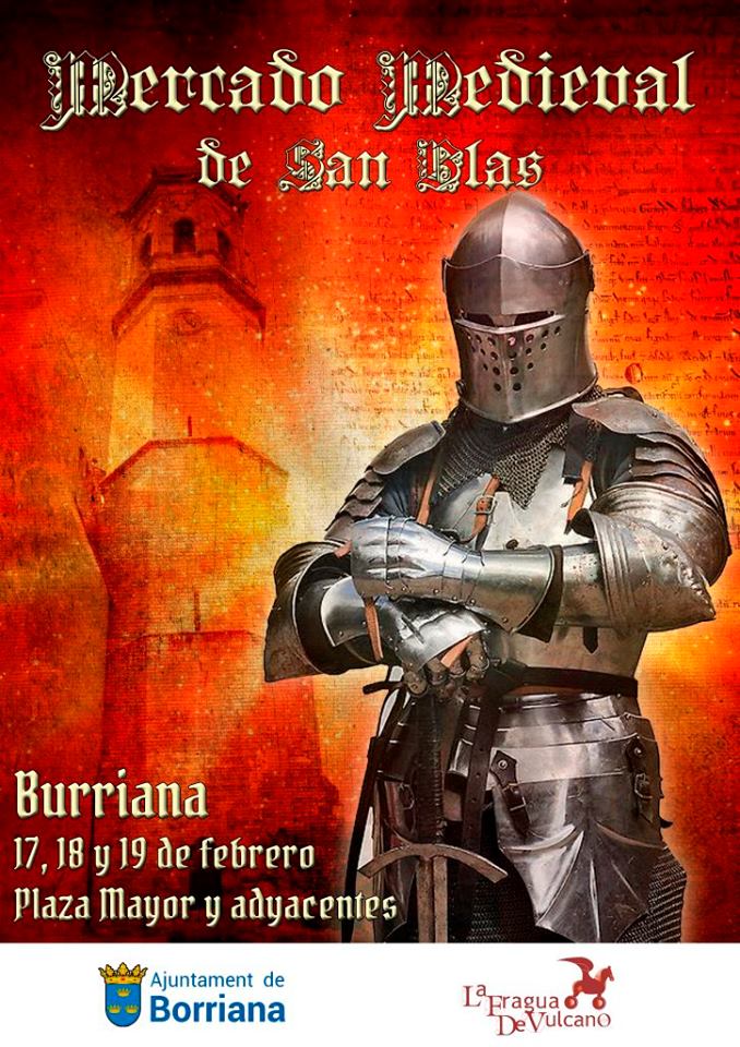 Mercado medieval – Feria de Sant Blai 2017 en Burriana, Castellon del 17 al 19 de Febrero 2017