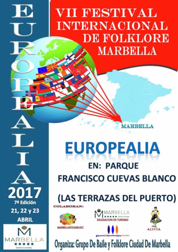 EUROPEALIA . VII FESTIVAL DE FOLKLORE INTERNACIONAL en Marbella del 21 al 23 de Abril del 2017
