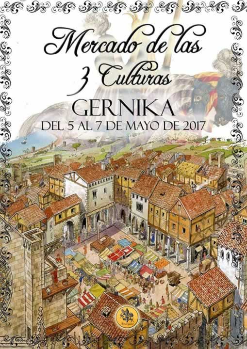 Mercado medieval en Gernika-Lumo, Vizcaya del 05 al 07 de Mayo del 2017