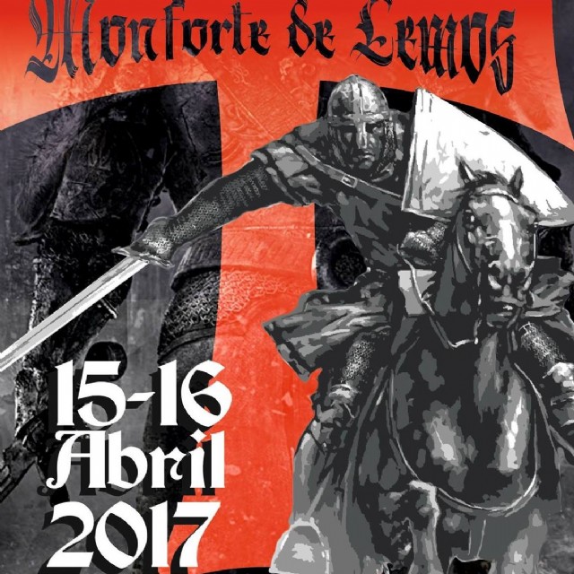 Programa de actividades de la Feria medieval Monforte de Lemos, los dias 15 y 16 de Abril del 2017