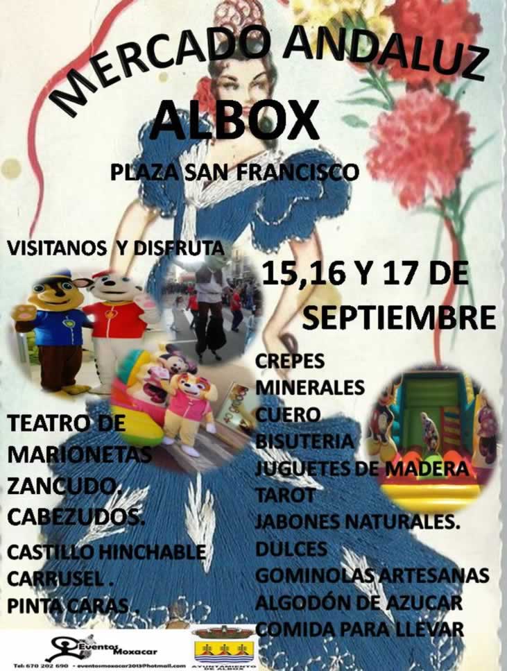 Mercado andaluz en Albox, Almeria – 15 al 17 de Septiembre del 2017 –