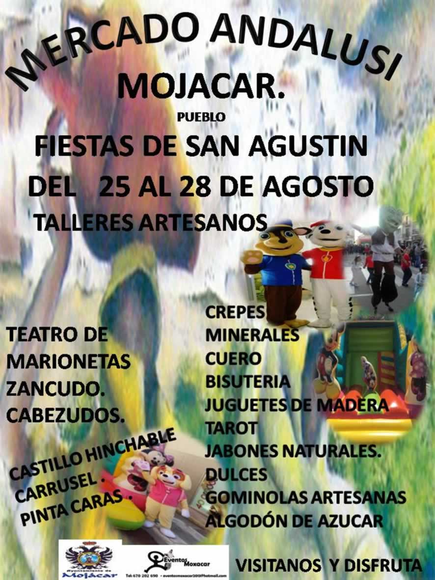 Mercado andaluz en Mojacar pueblo, Almeria  – 24 al 28 de Agosto del 2017