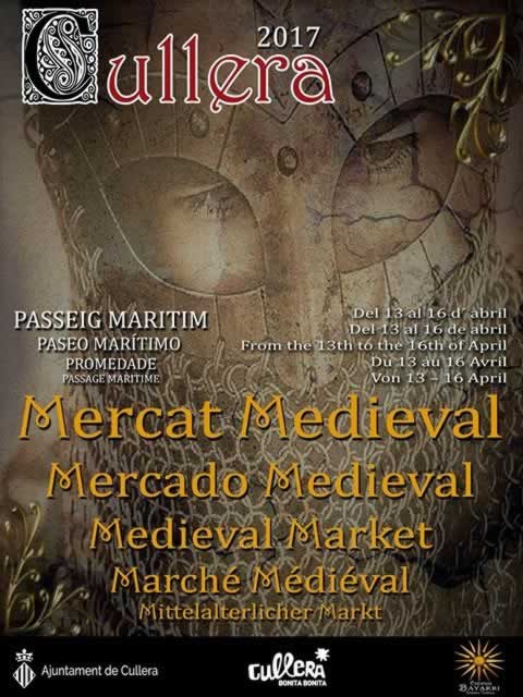 Mercado medieval en Cullera, Valencia en Semana Santa del 13 al 16 de Abril del 2017