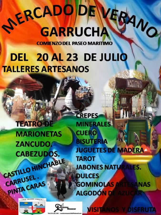 Mercado de verano en Garrucha , Almeria  – 20 al 23 de Julio del 2017 –