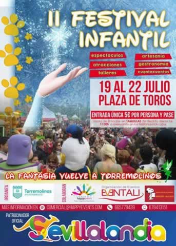 II FESTIVAL INFANTIL del 19 al 22 de JULIO del 2017 en  TORREMOLINOS , MALAGA – PLAZA DE TOROS