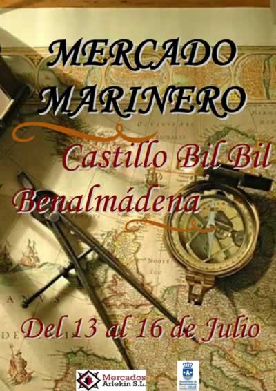 MERCADO MARINERO  en Benalmadena, Malaga  del 13 al 16 de Julio del 2017
