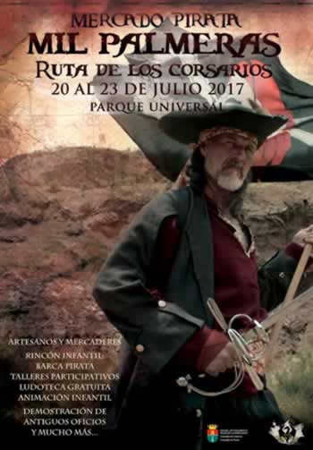 Ruta de los corsarios en Mil palmeras, Pilar de la horadada, Alicante del 20 al 23 de Julio del 2017