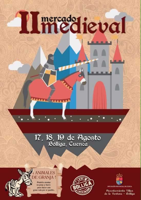 II mercado medieval en Bolliga, Cuenca del 17 al 19 de Agosto del 2017