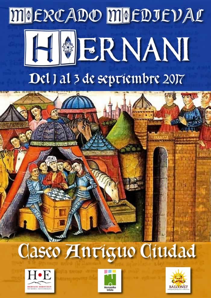 Mercado medieval en Hernani, Guipuzcoa del 01 al 03 de Septiembre del 2017